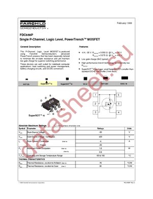 FDC658P datasheet  